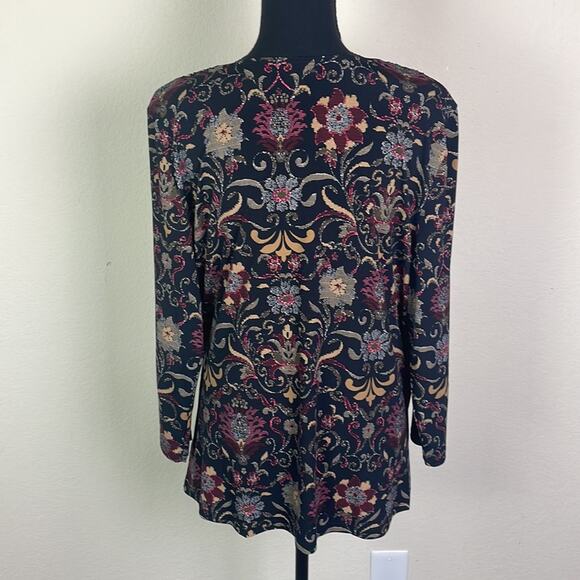 Charter Club surplice wrap floral tunic women’s XL - Picture 7 of 13